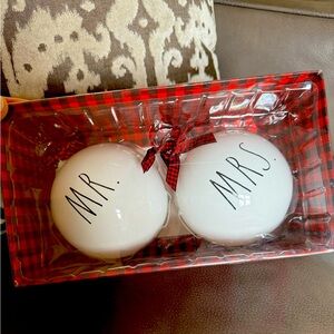 RAE DUNN | Mr. & Mrs. Christmas Ornaments